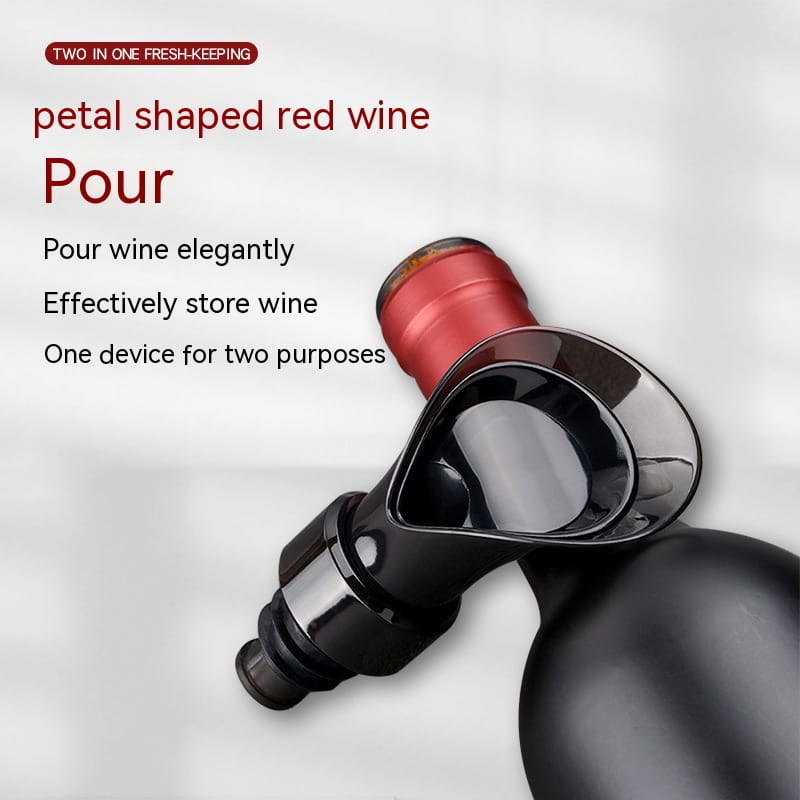 Petal Type Wine Preservative Stopper Pourer