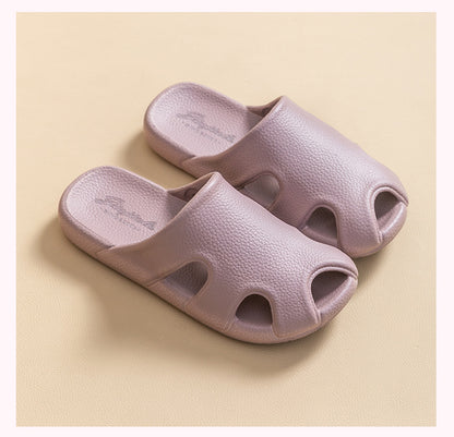 Baotou Hollow Home Slippers Summer Fashion Litchi Pattern Design Soft Sole Anti-Slip Floor Bathroom Slipper Women Men House Shoes Aiophie’s