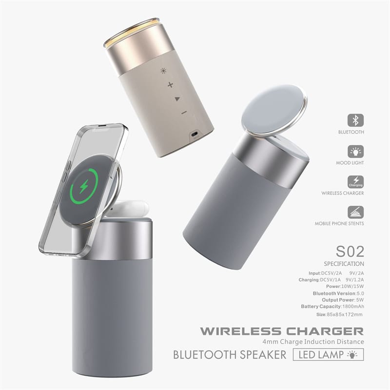 Portable 3 In 1 Multi-Function IPhone And AirPods Wireless
