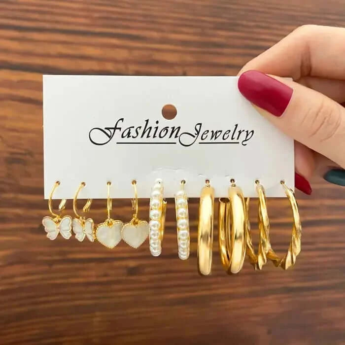 5 - piece earrings set - accessories