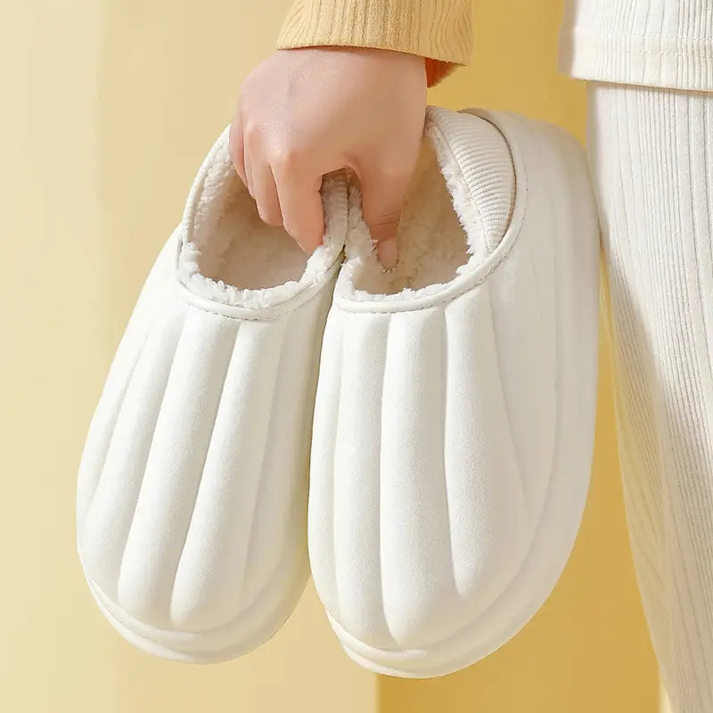 Women's Waterproof Thick-soled Slippers - White