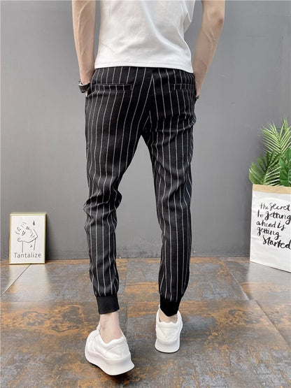 Summer Thin Vertical Striped Casual Pants
