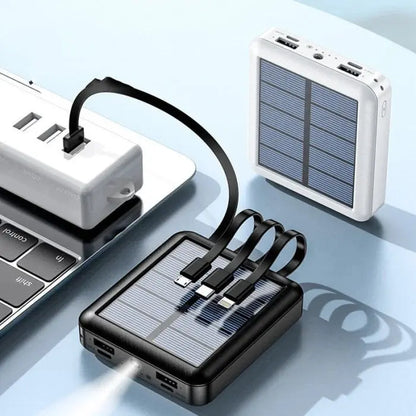 Four line solar power charging bank - trendy