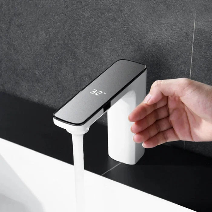 Intelligent double induction water basin faucet - aio - home