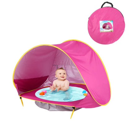 Outdoor baby beach camping tent - rose red aio - kids