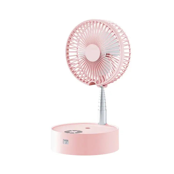 Outdoor/indoor foldable fan - pink trendy