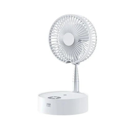 Outdoor/indoor foldable fan - white trendy