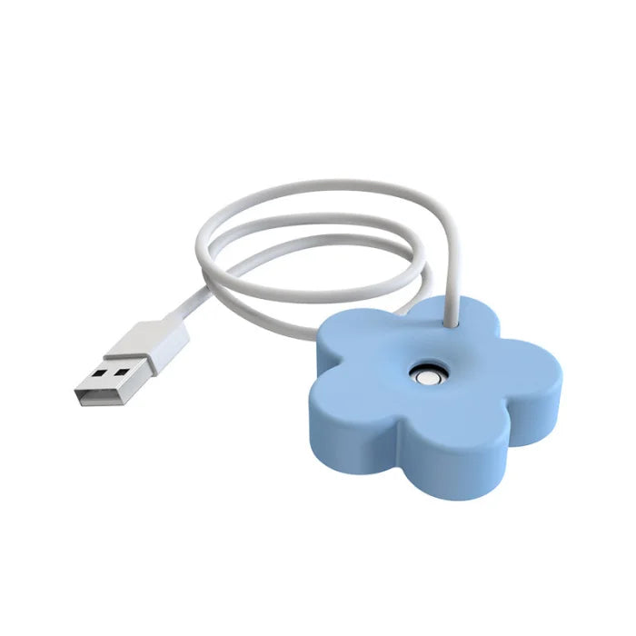 Portable usb flower humidifier - blue aio - home