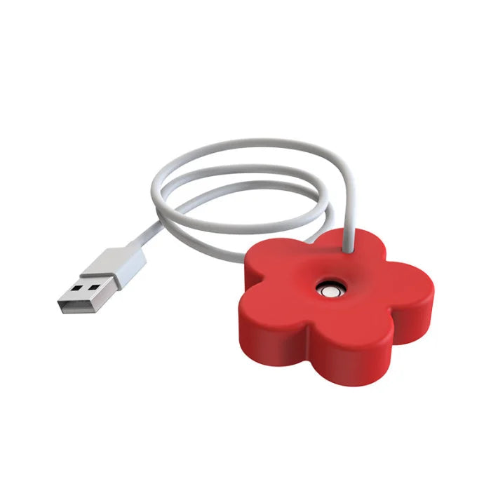 Portable usb flower humidifier - red aio - home