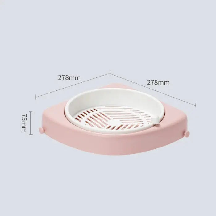 Rotating bathroom shelf household - pink trendy