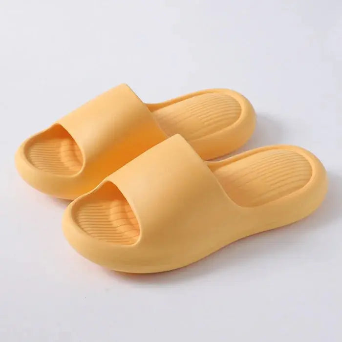 Thick soles soft slippers - yellow / 36 - 37 footwear