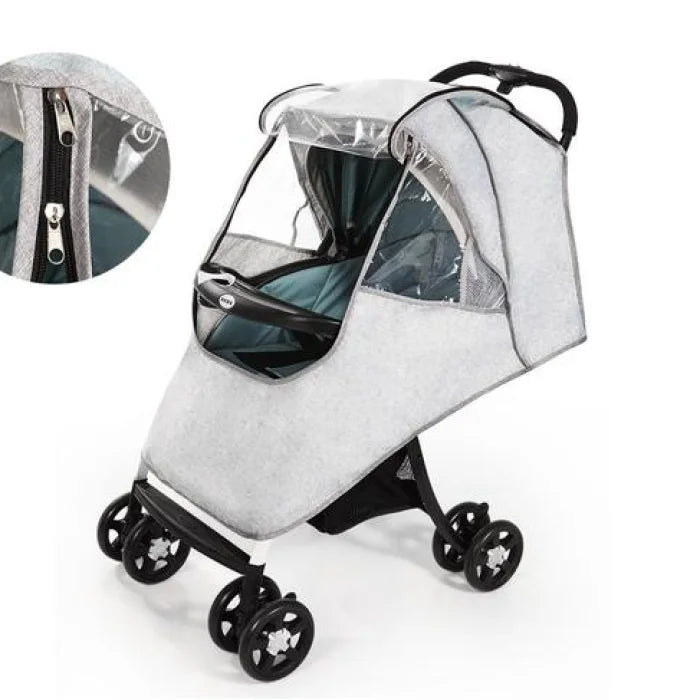Universal baby rainproof stroller cover - gray aio - kids