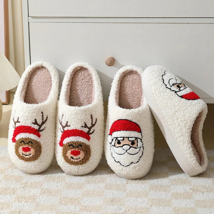 Winter furry warm slippers - footwear