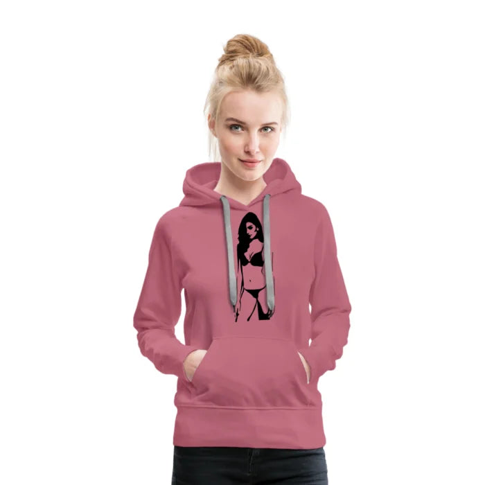 Women’s custom dirty sexy hoodie - premium