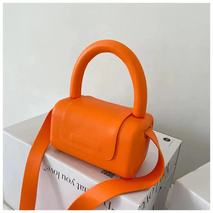 Women’s hand/shoulder pillow bag - orange accessories