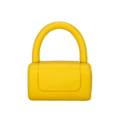 Women’s hand/shoulder pillow bag - yellow accessories