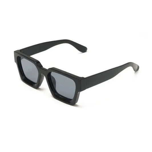 Women’s small square frame sunglasses - black gray film accessories