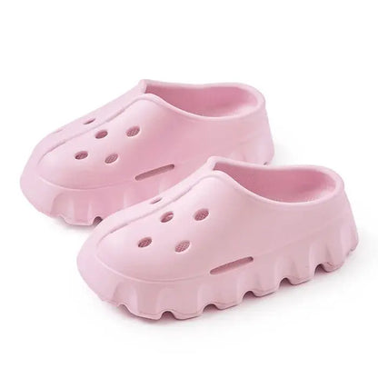 Women’s summer thick bottom beach slippers - pink / 36 - 37 footwear