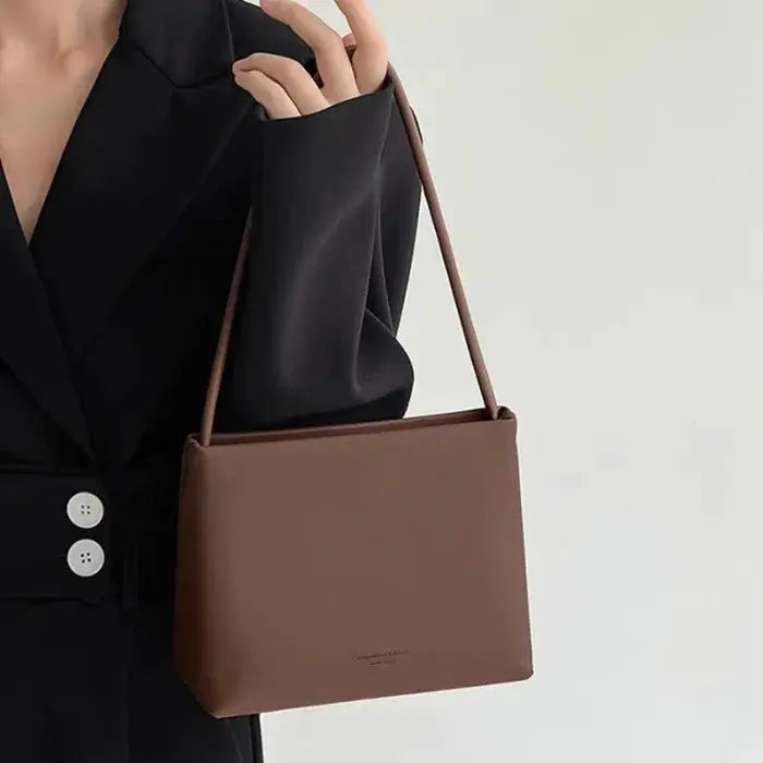 Women’s versatile and minimalist square handbag - brown accessories
